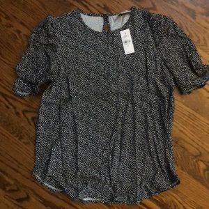NWT - loft blouse with tiny hearts - XS
